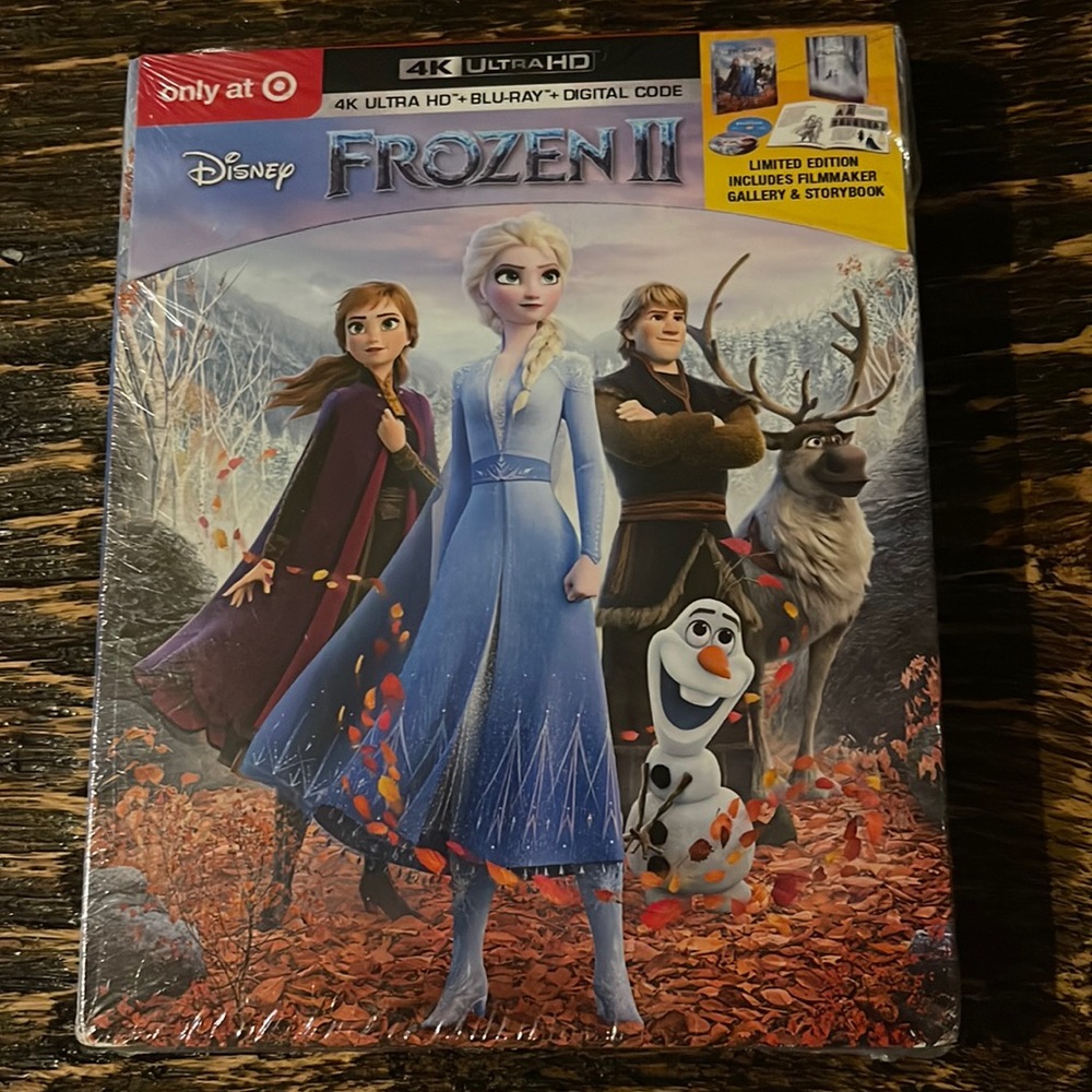 Frozen 2 DVD 4k ultra HD Blu-Ray digital code